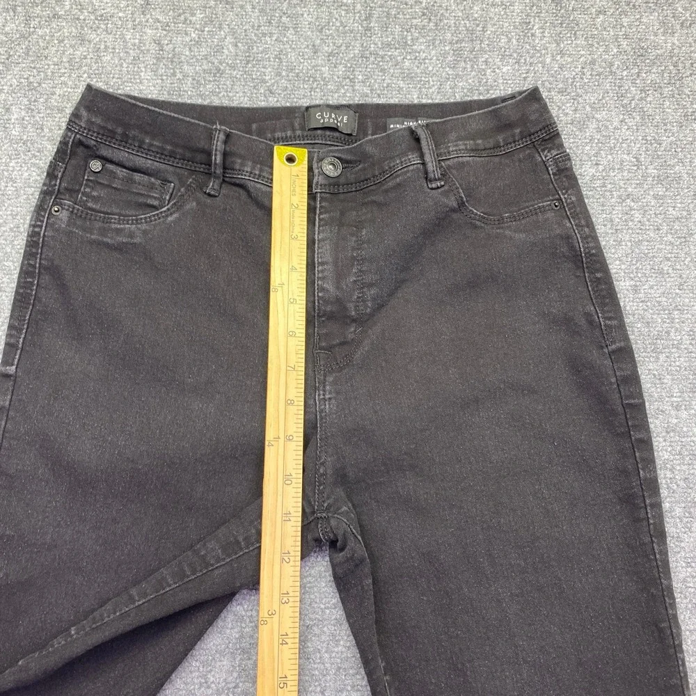 Curve Appeal High-Rise Minimalist Jegging Black Size 12/31 Stretch Denim Pants